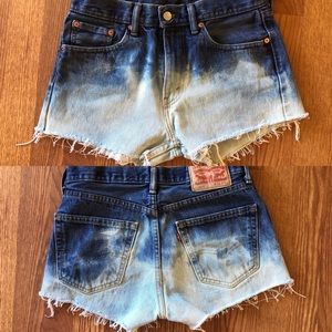 custom Levis cut off shorts